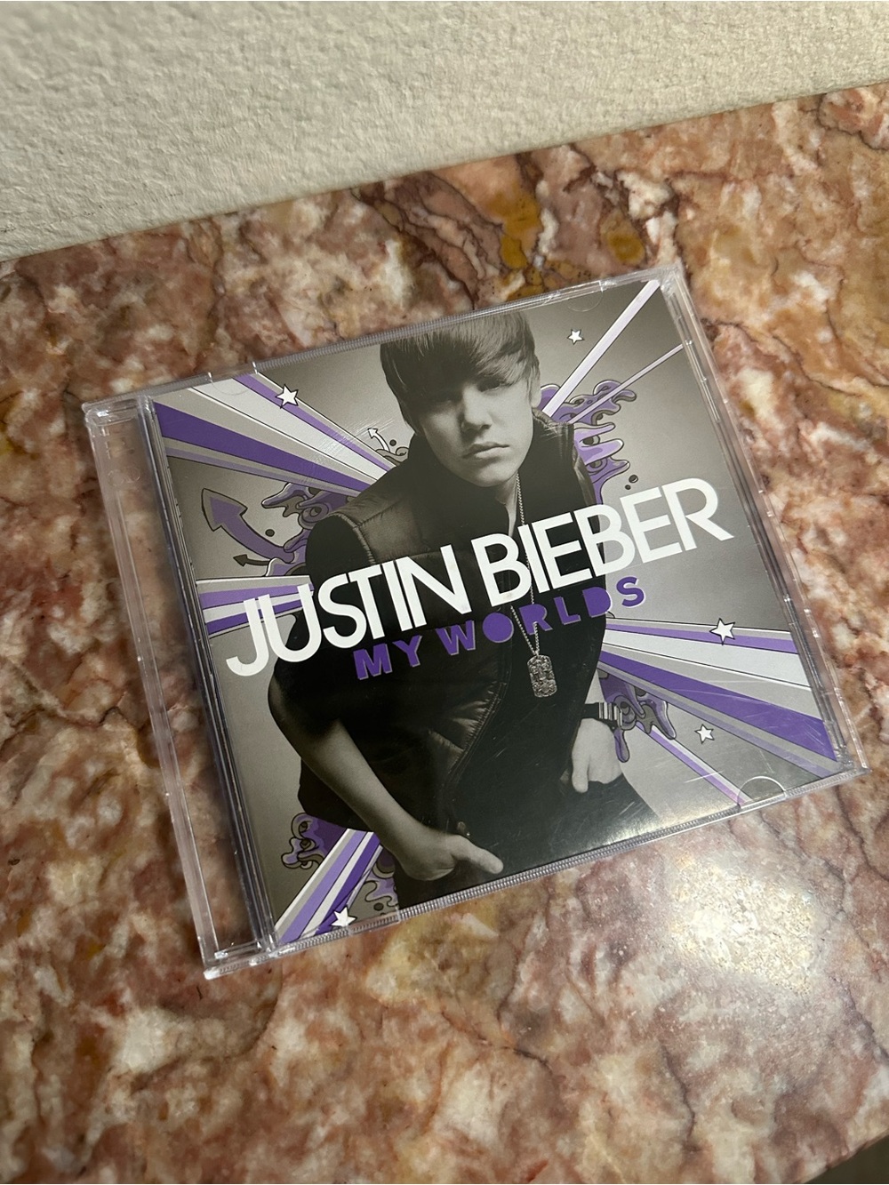Justin Bieber CD — My Worlds (Purple & Gray)